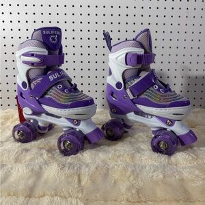 SULIFEEL‎ Purple Roller Skates for Girls Size Small EU 28–31 NEW